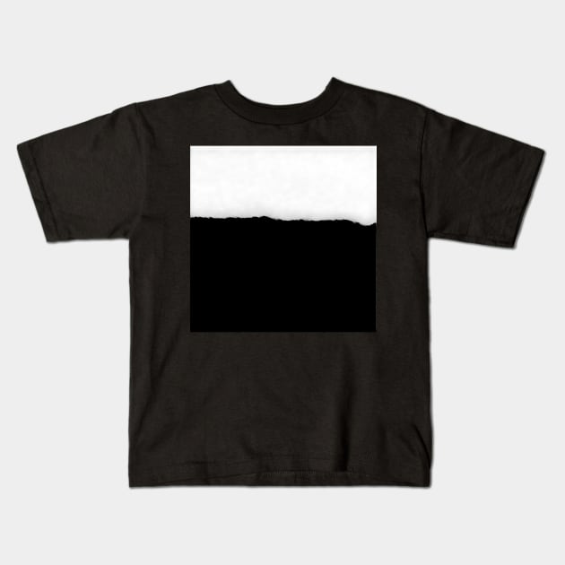 Black and White Kids T-Shirt by Tovers